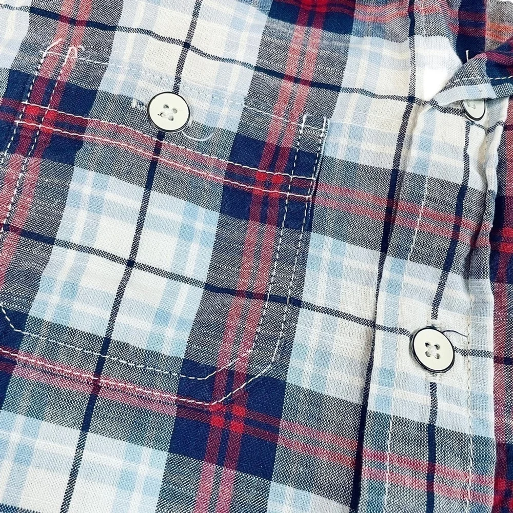 Baby Gap Plaid Short Sleeve Button Down Shirt 2T